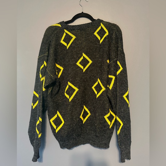 Vintage Nicolas Allen retro sweater 90s size L Large - Picture 2 of 4
